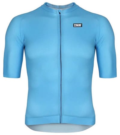 226ers Color Block Korte Mouw Wielertrui Blauw M Man