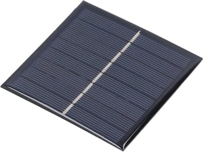 Zonnepaneel - Energiepaneel - Thuisverlichting Opladen - Weerbestendig Ontwerp - 10x9x1 cm - Zwart
