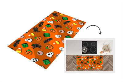 Keukenloper - Loper keuken - Snoep - Halloween - Patronen - 120x60 cm - Keukenloper vinyl