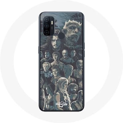 Coque de téléphone - Game of Thrones - Oppo A53 - Protection contre les chocs - Souple - Gris gris