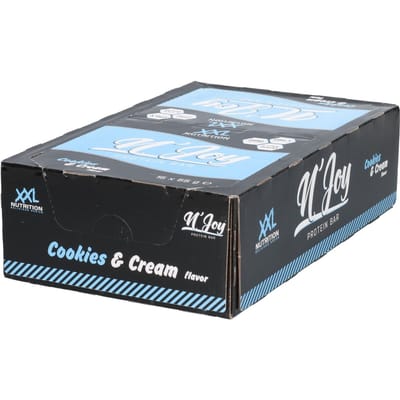XXL Nutrition - N'Joy Protein Bar - Cookies & Cream - Eiwitreep - 15 Stuks