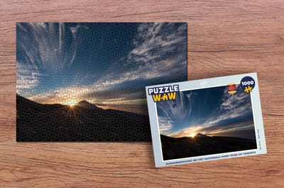 Puzzel Zonsondergang bij het Nationaal park Teide op Tenerife - Legpuzzel - Puzzel 1000 stukjes volwassenen