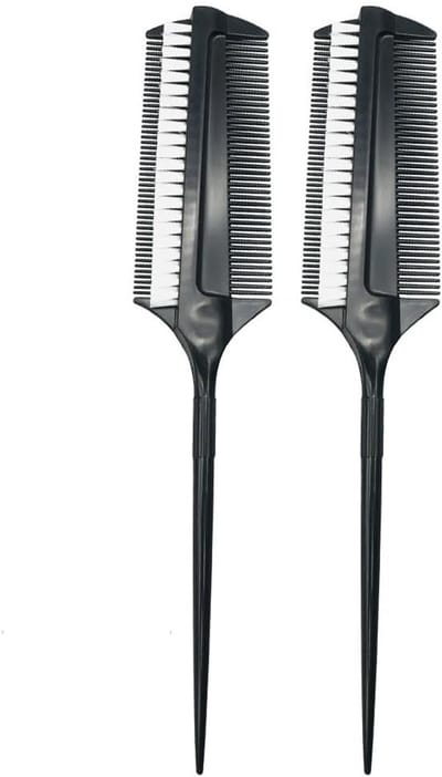 2 Stuks Haarverfkwasten en Kam - Kleurapplicator voor Haarverf, Bleken en Balayage Styling