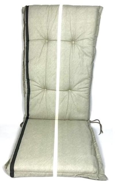Madison Tuinstoelkussen hoge rug 50x123 cm Amena grey