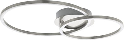 EGLO Mottafolone Plafondlamp - LED - 41.5 cm - Nikkelmat