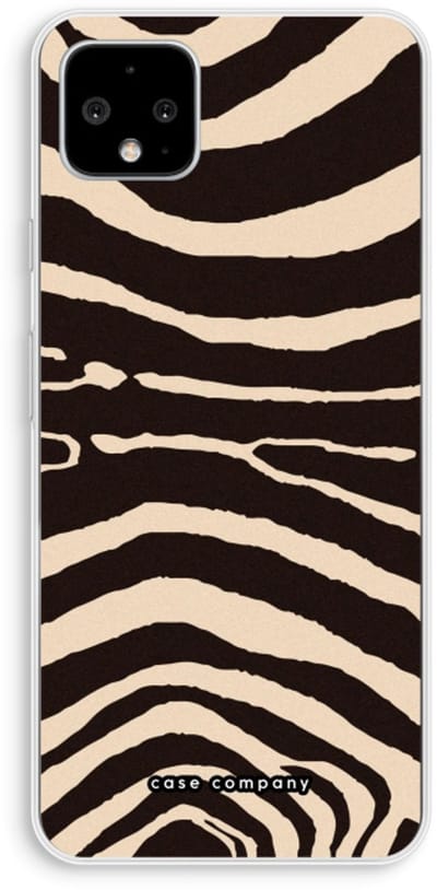 Case Company® - Hoesje geschikt voor Google Pixel 4 XL hoesje - Arizona Zebra - Soft Cover Telefoonhoesje - Bescherming aan alle Kanten en Schermrand