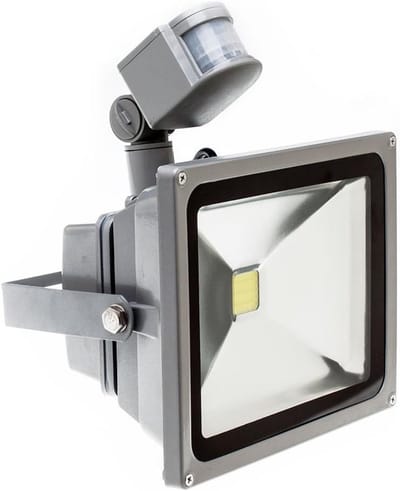 30W LED Buitenlamp met Bewegingssensor - Waterdicht IP65 - Warm Wit Licht