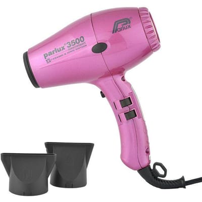Haardroger PARLUX 3500 Ionic SuperCompact - Luchtstroom 73 m³/u - 2000 W - Roze