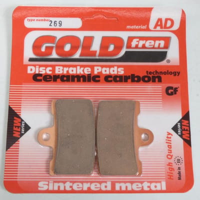 Plaquette de frein Gold Fren pour Moto Buell 1125 R 2008 à 2010 AVD Neuf