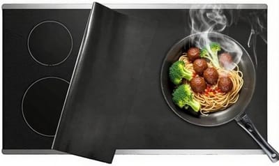 Keuken Inductiekookplaat Beschermmat, 80x50CM Krassenbeschermer, Silicone Kookplaat Deksel Warmtebestendige Mat voor Kooktoestellen