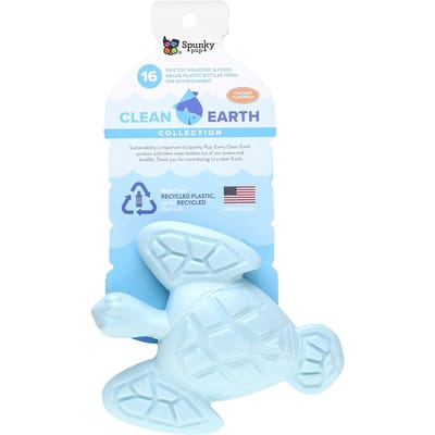 Clean Earth Hard Kauwspeeltjes, Schildpad, Kip, Speeltje 1 Stuk white