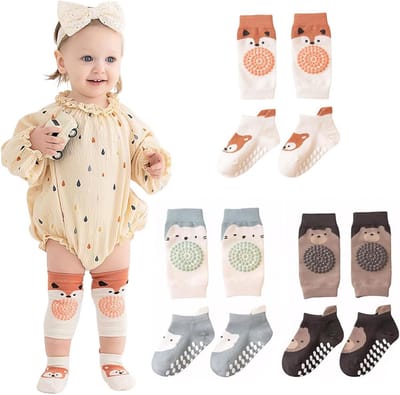 Kniebeschermers en Stoppersokken voor Baby's - Comfortabel en Antislip