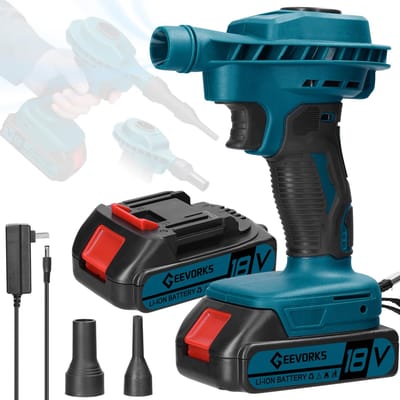 Geevorks krachtige borstelmotor elektrische blazer sterke windluchtblazer stofverwijderingsventilator handheld