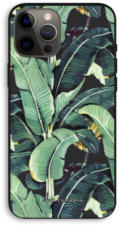 Case Company® - Hoesje geschikt voor iPhone 12 Pro Max hoesje - Bananenbladeren - Biologisch Afbreekbaar Telefoonhoesje - Bescherming alle Kanten en Schermrand