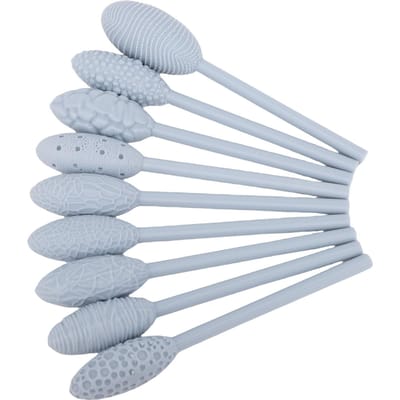 Ensemble d'outils de texture pour l'art de l'argile Design ergonomique Multifonctionnel Ensemble d'outils de texture pour la sculpture de poterie pour l'artisanat gray