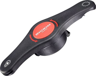 Westmark Multifunctionele flesopener, voor flessen/blikjes/weckpotten, lengte: 14,7 cm, Propeller 4 in 1, antraciet/rood, 10512270
