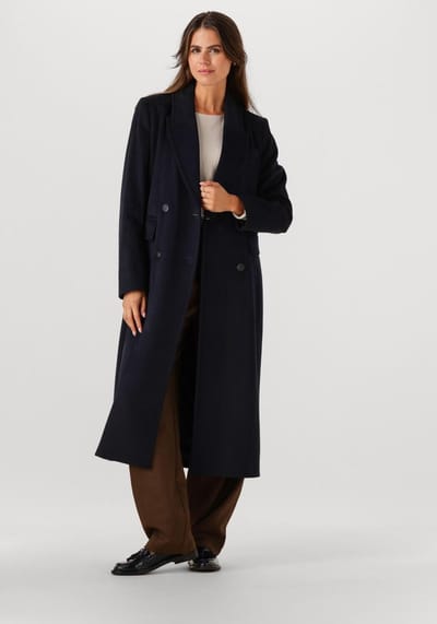 Beaumont Tiffany Long Coat Jassen Dames - Winterjas - Donkerblauw - Maat 34