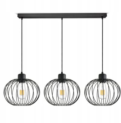 Hanglamp Zwart Metaal Draadbollen E27 - Modern Design