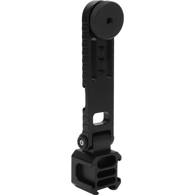 Drievoudige Cold Shoe Beugel Microfoonbevestiging Verlengbeugel voor Camerastabilisator met 1/4 Inch black