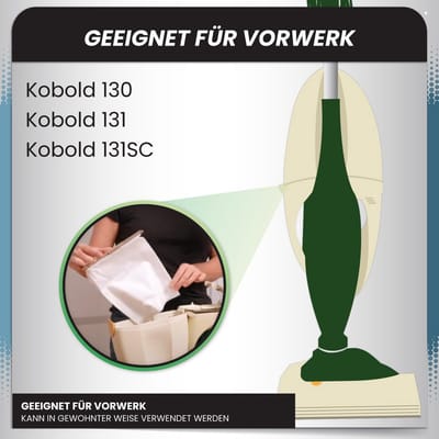 Stofzuigerzakken 6-18 stuks voor VK 130, VK 131 SC - Meerlaags Microvlies