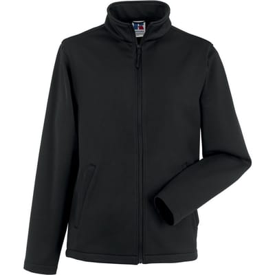 Russell Heren Slim Soft Shell Jas (Zwart)