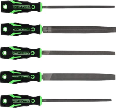 Vijlenset 5-delig - Handvijlen set - Metaal Bewerken - Ergonomische handvatten - 5 profielen - Niet gespecificeerd