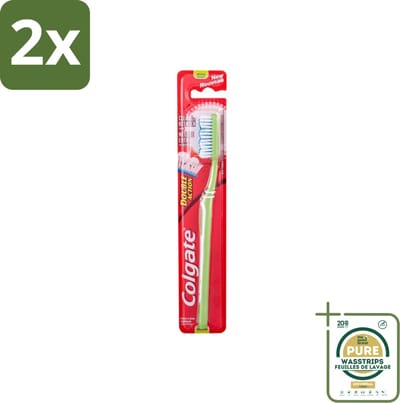 Colgate - Tandenborstel - Double Action Medium - 1 Tandenborstel - Voordeelverpakking - 2 stuks - Mondhygiëne - Colgate