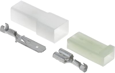 KALI-2501 Fastin-Faston Set 1-polige platte stekkerdoos | platte stekker 0,75-1,5 mm² en bijpassende behuizing