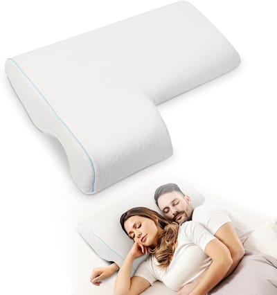 Ademend Koppel Kussen, Geheugenfoam Slaapkussens, Armsteun Kussen, Cuddle Kussen voor Comfortabel Slapen, Drukverlagend Kussen voor Armleuningen