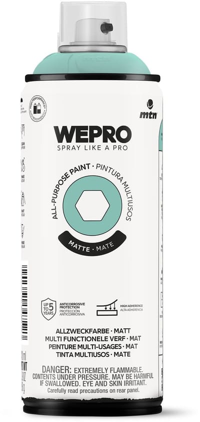 Spuitbus Groen Sherpa Mat MTN WEPRO ALL-PURPOSE PAINT 400ML