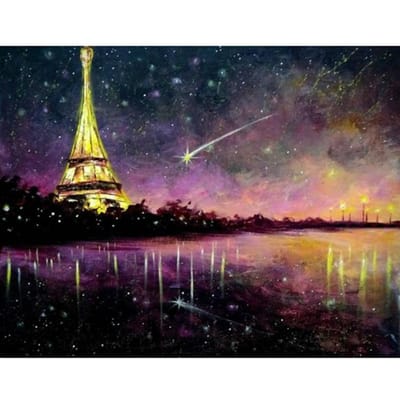 5D DIY diamant schilderij mooi nachtzicht borduurwerk mozaïek kruissteek strass decoratie 20X30CM