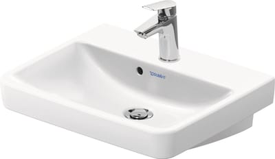 Duravit No.1 - No.1 - wastafel - 500mm - met overloop - 1 kraangat midden - hoogglans wit