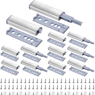 Push-to-Open Deuropeners - 12 Stuks Magnetische Druksnappers voor Deuren, Kastdeuren en Laden, Ideaal voor Meubels en Gemakkelijk te Installeren