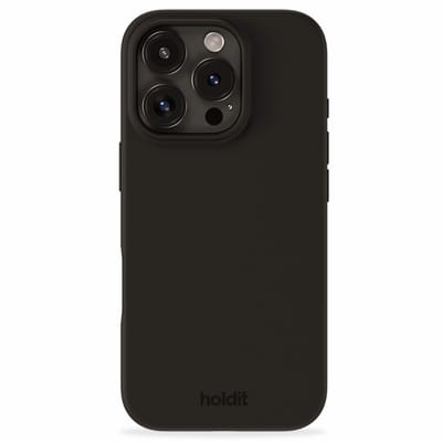 Holdit Silicone Case geschikt voor Apple iPhone 16 Pro Max - Zwart