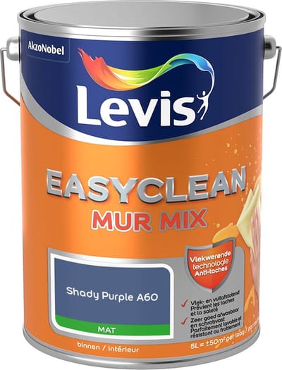 Levis - Easyclean Mur Mat Mix - Shady Purple A60 - Mengverf - 5 L