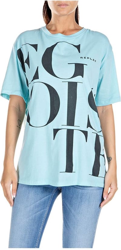 Replay W3623a.000.22536g.960 T-shirt Met Korte Mouwen Grijs XS Vrouw
