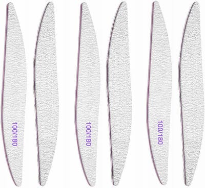 Nagelvijlen Set - Manicure Gereedschap - Nagelstyling Vormgeven - Dubbelzijdig Wasbaar - 100/180 Korrel