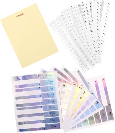 Pianotoetsen Stickers - Muzieknoten Decals - Muziek Leren - Transparant Kleurverloop - 2 Sets - Wit