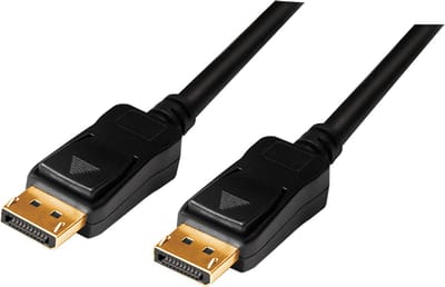 LogiLink DisplayPort Aansluitkabel DisplayPort-stekker, DisplayPort-stekker 15.00 m Zwart CV0113 4K UHD DisplayPort-kabel