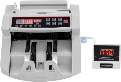 Geldtelmachine - Biljetten teller - Efficiënt Tellen - Valsgelddetectie - 900 Vellen/Min - Wit