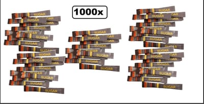 1000x Suikerstick 4 gram - koffie melk suiker thee melkpoeder suiker zakjes carnaval kantine festival thema feest