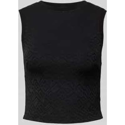 Tanktop met structuurmotief, model 'OFELIA'