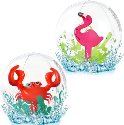 Opblaasbare Strandballen - Zomerballen Waterspeelgoed - Plezier in Water - 3D Design - 30 cm - Multicolor