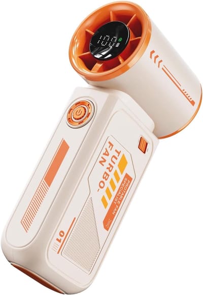 Elektrische Ventilator, Draagbare Verstelbare Koelventilator, Handventilator 3600mAh, Kleine USB Reisventilator Voor Kantoor & Buiten