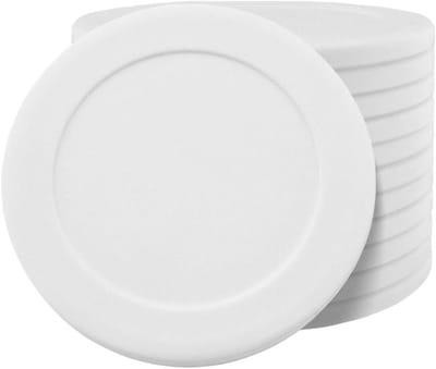 Plastic Munten - Blanco Tokens - Evenementen Organiseren - Veelzijdig Gebruik - 100 Stuks - Wit