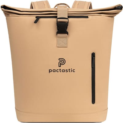 Pactastic Daypack Rugzak met laptopvak Urban Collection Rolltop Backpack 45 cm 24L Beige