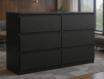 Ladekast - 5x39 cm - Zwart - Novihome