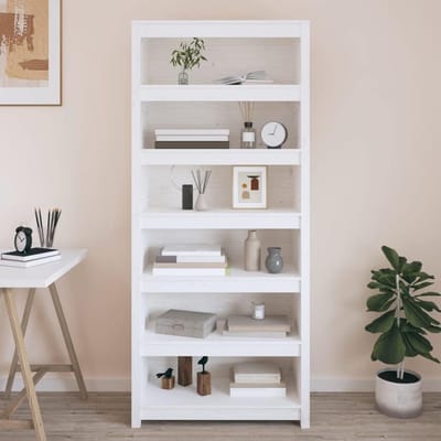 Luxe Boekenkast – Wit – 80x35x183 cm – Industrohome