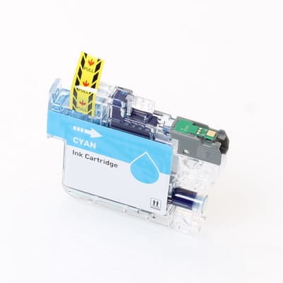 ABC huismerk inktcartridge geschikt voor Brother LC521C cyan geschikt voor DCP-J1260W DCP-J1310DW DCP-J1313DW DCP-J1360DW DCP-J1460DW