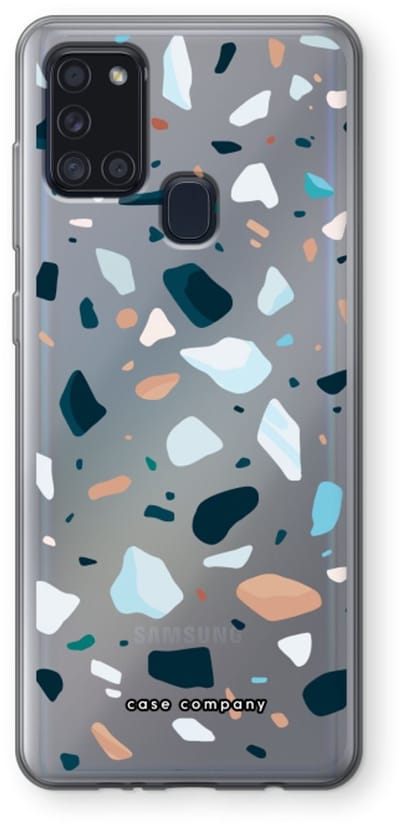 Case Company® - Hoesje geschikt voor Samsung Galaxy A21s hoesje - Terrazzo N°13 - Soft Cover Telefoonhoesje - Bescherming aan alle Kanten en Schermrand
